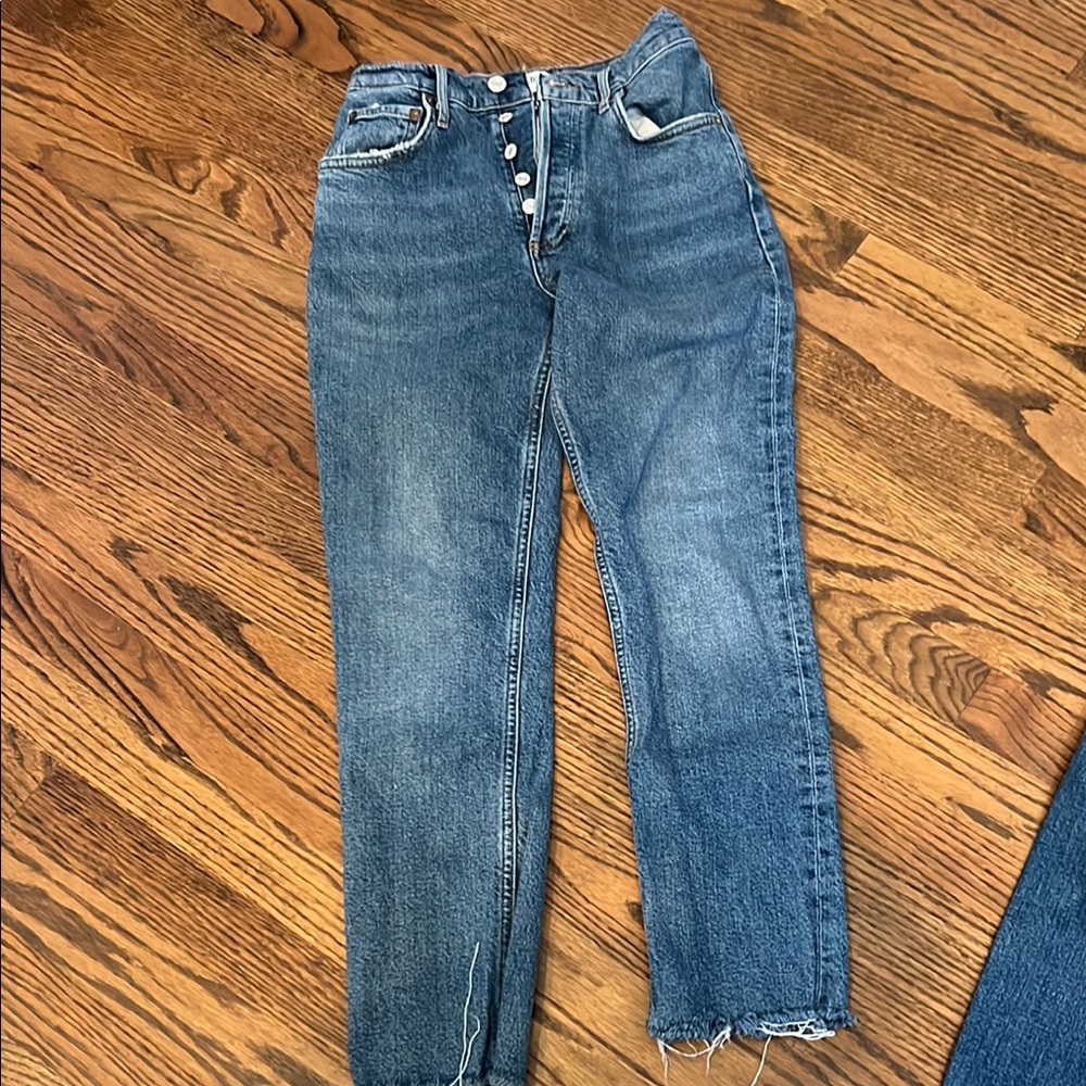 Agolde Riley with distressed hem